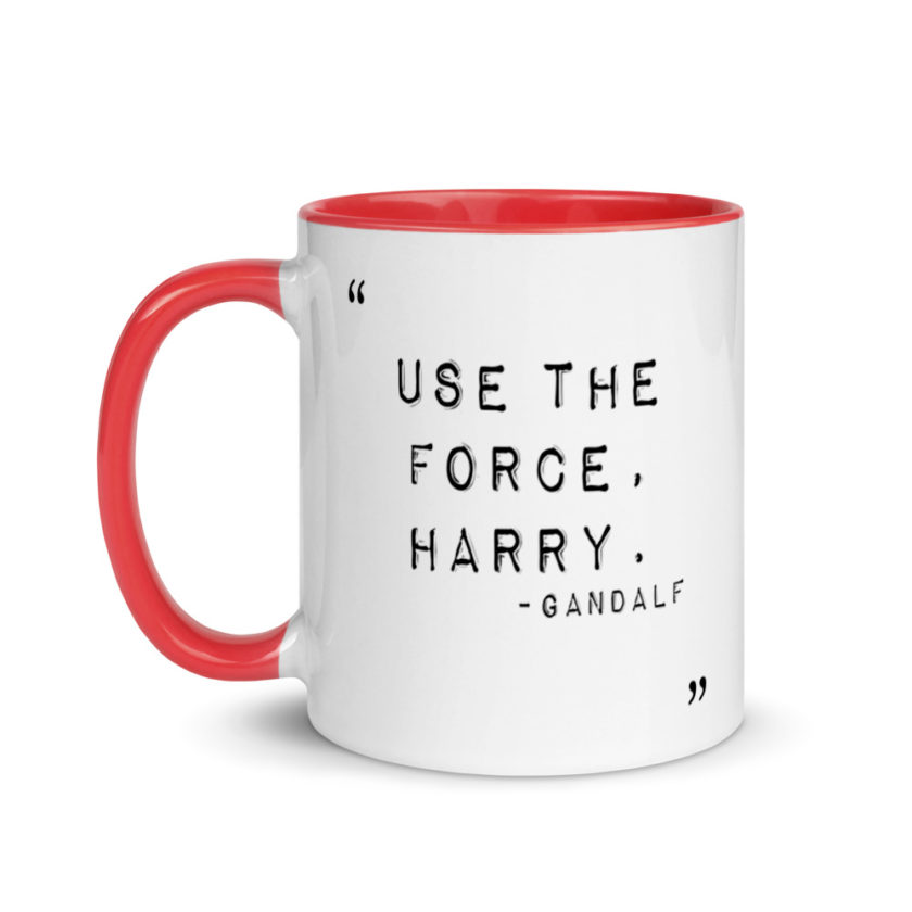 "Use the force, Harry." Mug with Color Inside - Image 6