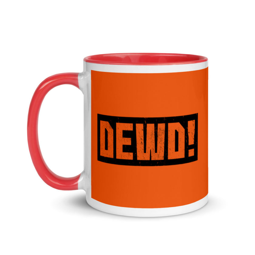 Dewd! Mug with Color Inside - Image 7