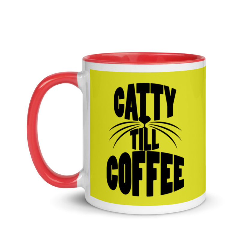 Catty till coffee Mug with Color Inside - Image 7