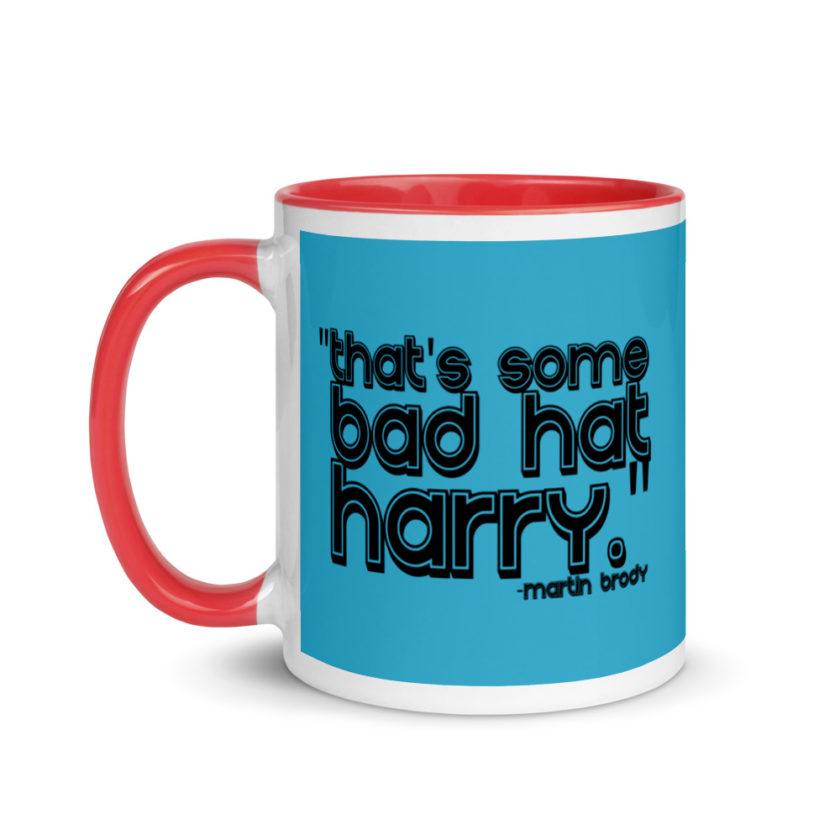 That's some bad hat Harry. Martin Brady, Jaws Mug with Color Inside - Image 7
