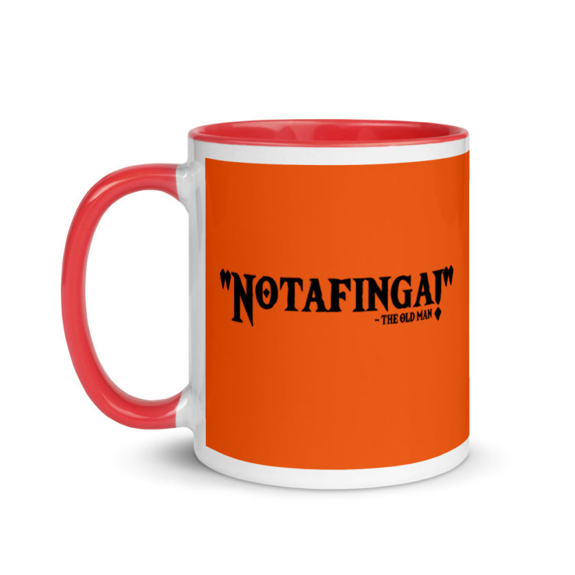 Notafinga! The Old Man A Christmas Story  Mug with Color Inside - Image 7