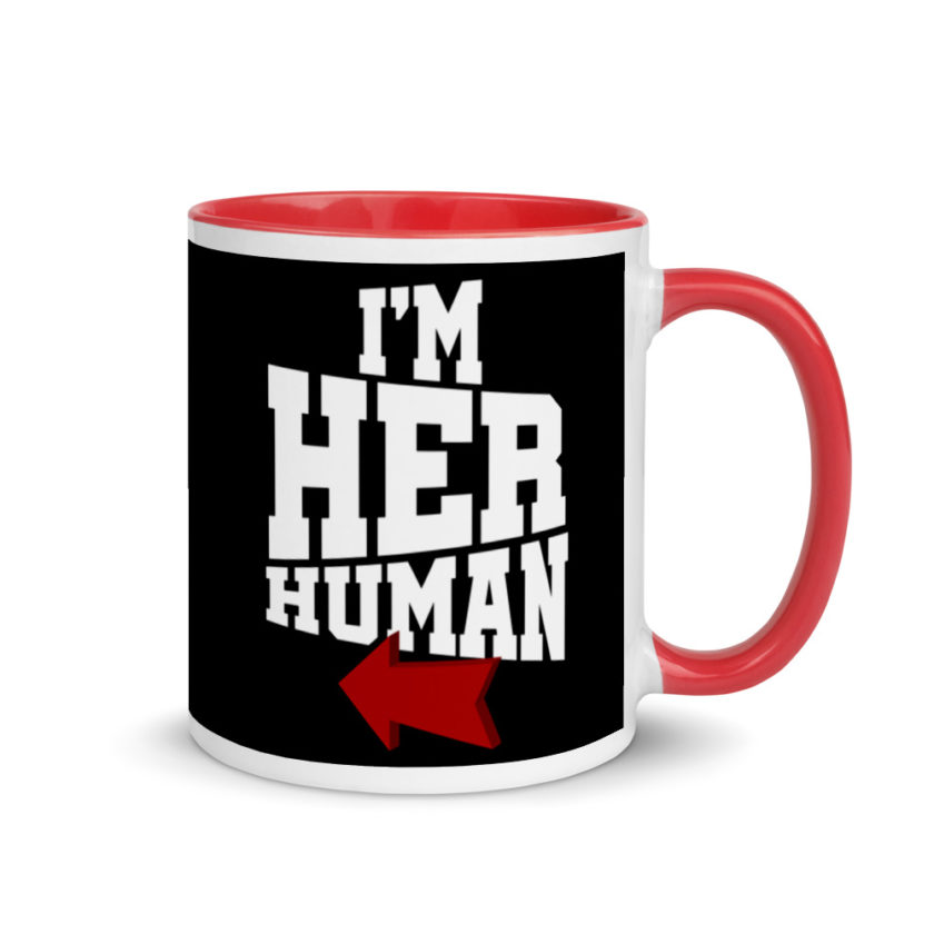 I'm Her Human Mug with Color Inside - Image 4