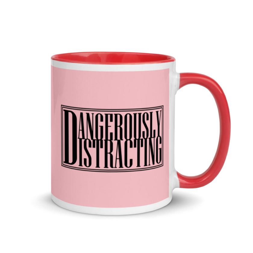 Dangerously Distracting Mug with Color Inside - Image 5
