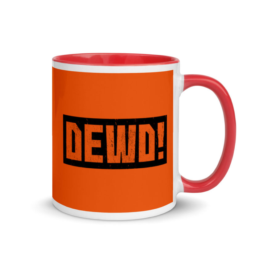 Dewd! Mug with Color Inside - Image 5