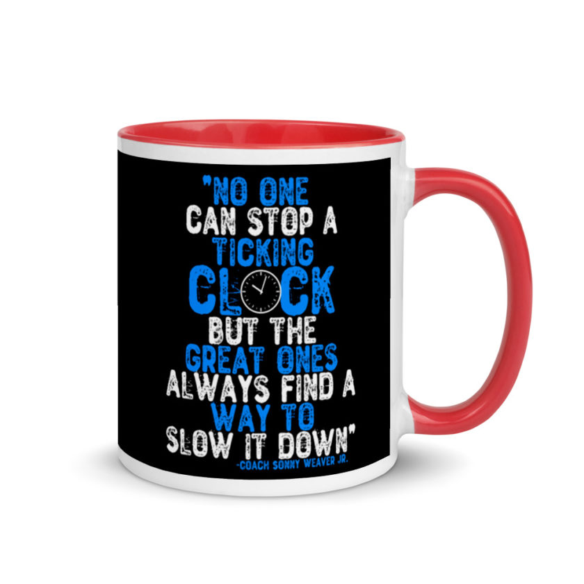 No one cans top a ticking clock but he great ones always find a way to slow it down. Mug with Color Inside - Image 4