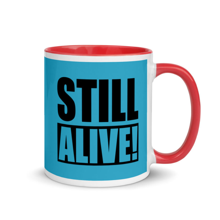 Still Alive! Grandma The Kroods Mug with Color Inside - Image 5