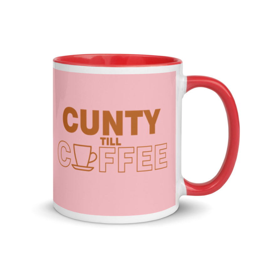 Cunty till coffee Mug with Color Inside - Image 5