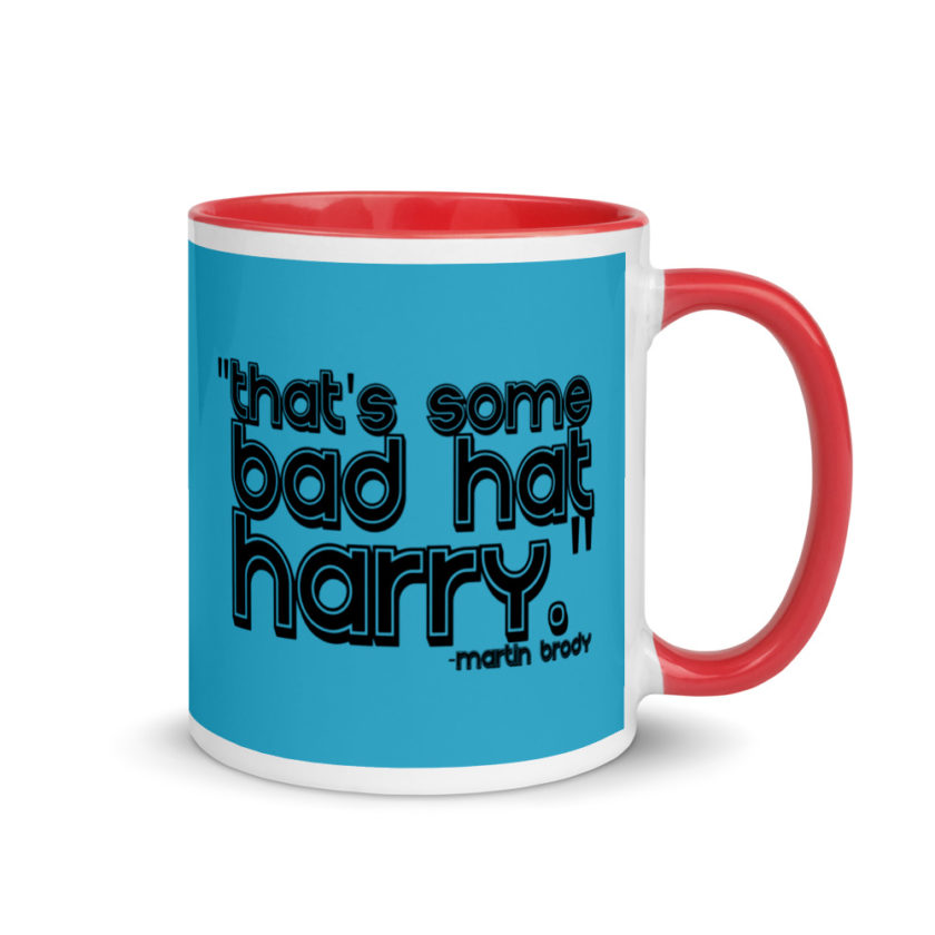 That's some bad hat Harry. Martin Brady, Jaws Mug with Color Inside - Image 5