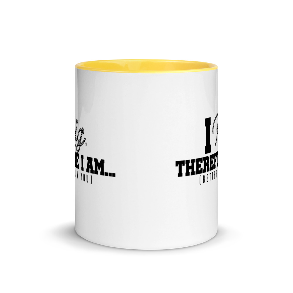 I Rig Therefore I am Better Than You Mug with Color Inside - Image 17