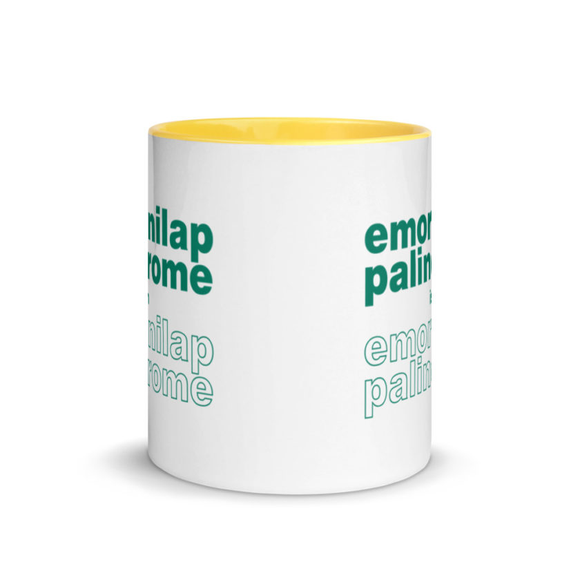 emordnilap palindrome is an emordnilap palindrome Mug with Color Inside - Image 17