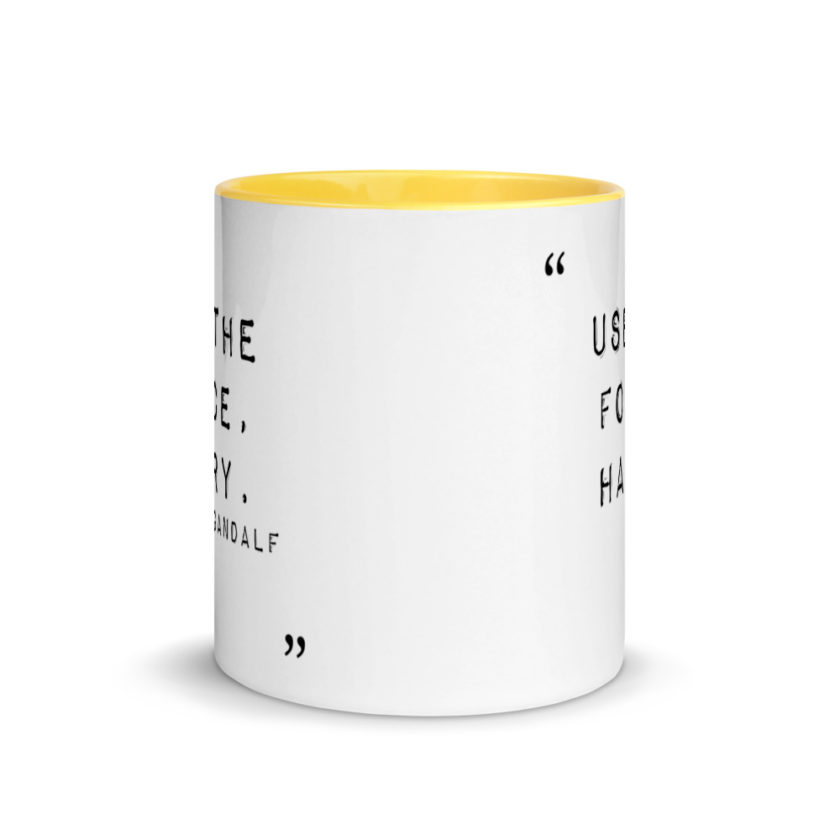 "Use the force, Harry." Mug with Color Inside - Image 17