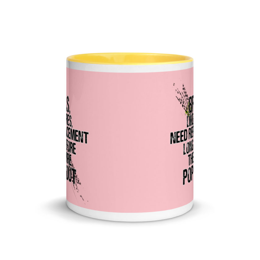 Bras, like tires, need replacement long before the wire pops out. Mug with Color Inside - Image 17