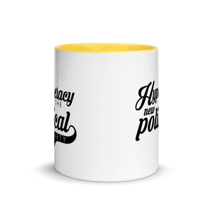 Hypo-cracy is the new political party Mug with Color Inside - Image 17