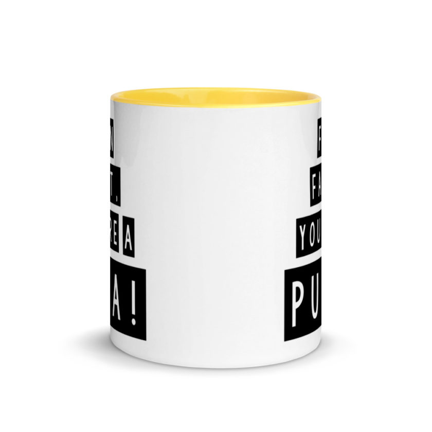 Fun fact, you're a puta! Mug with Color Inside - Image 17