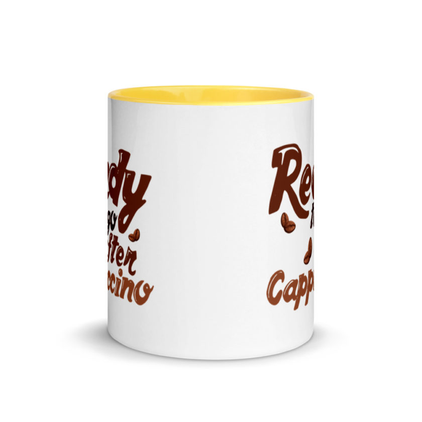 Ready to go after cappuccino Mug with Color Inside - Image 17