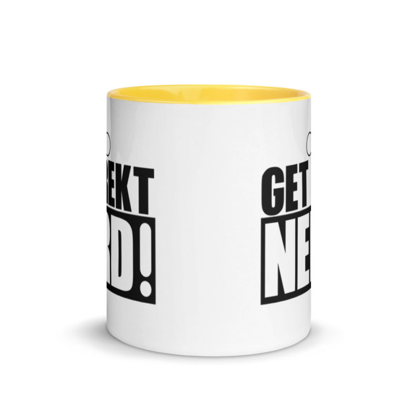 Get Wrecked Nerd! Mug with Color Inside - Image 17