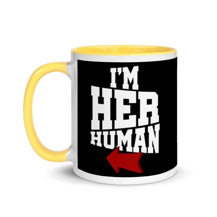 I'm Her Human Mug with Color Inside - Image 18