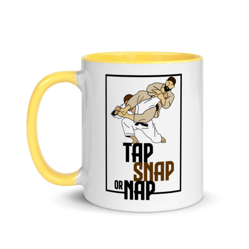 Tap, Snap or Nap - Jiu Jitsu  Mug with Color Inside - Image 18