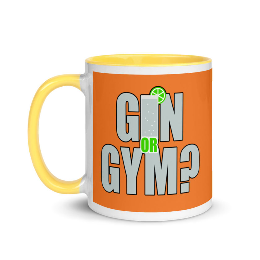 Gin or Gym? Mug with Color Inside - Image 18