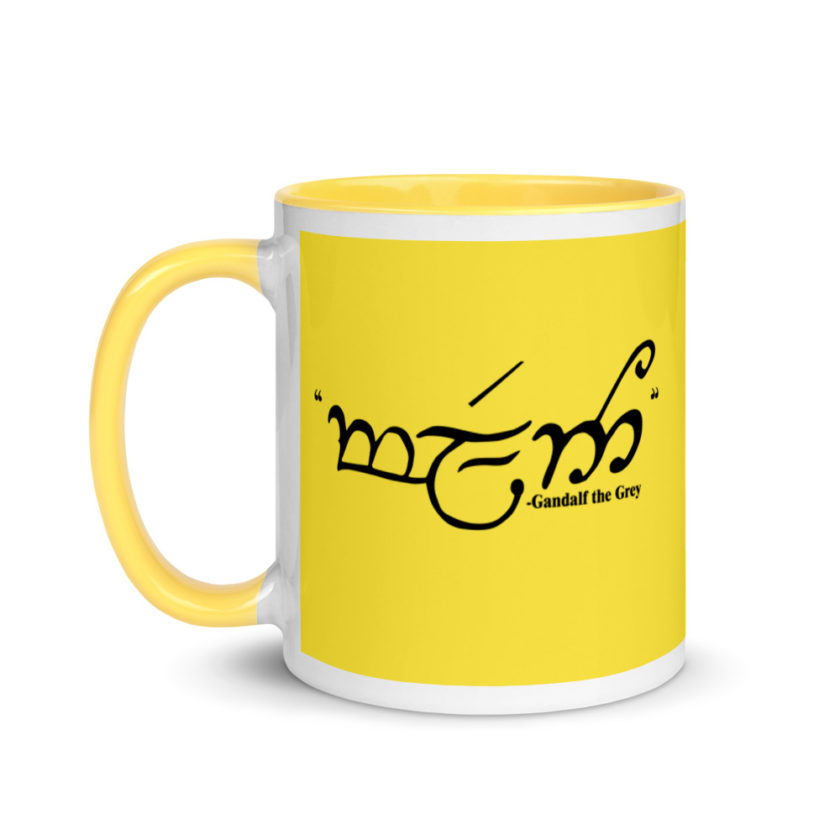 friend	Gandalf the Grey	Lord of the Rings Mug with Color Inside