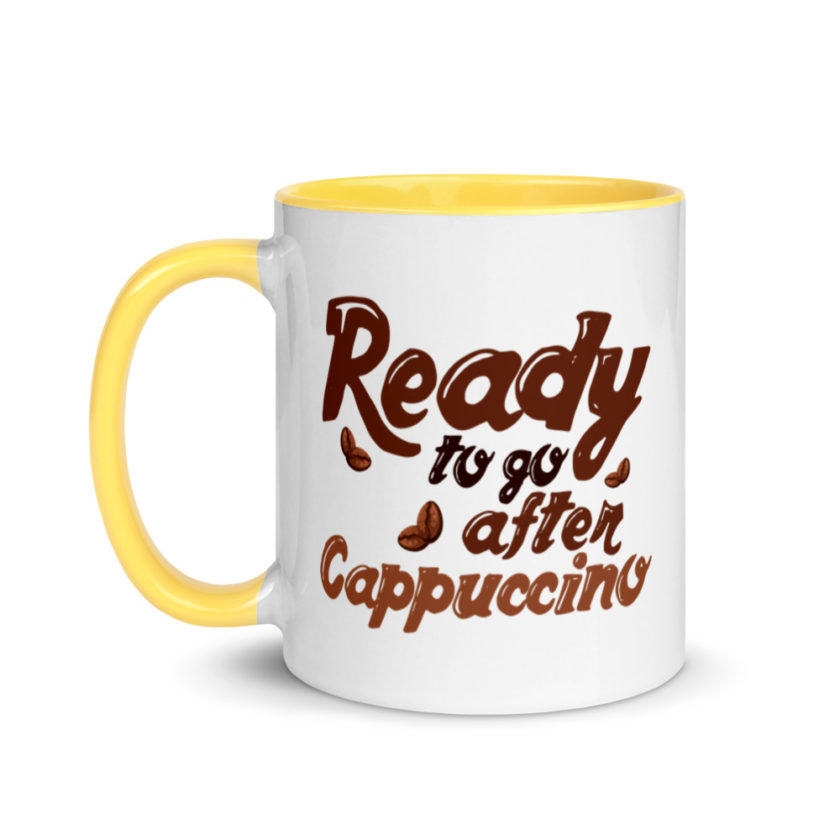 Ready to go after cappuccino Mug with Color Inside - Image 18