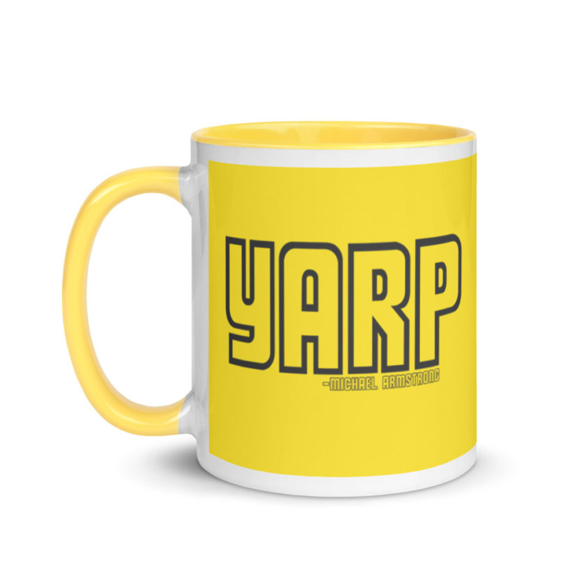 Yarp	Michael Armstrong, Hot Fuzz Mug with Color Inside