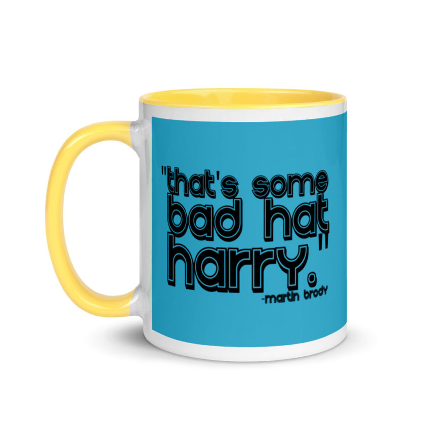 That's some bad hat Harry. Martin Brady, Jaws Mug with Color Inside - Image 18