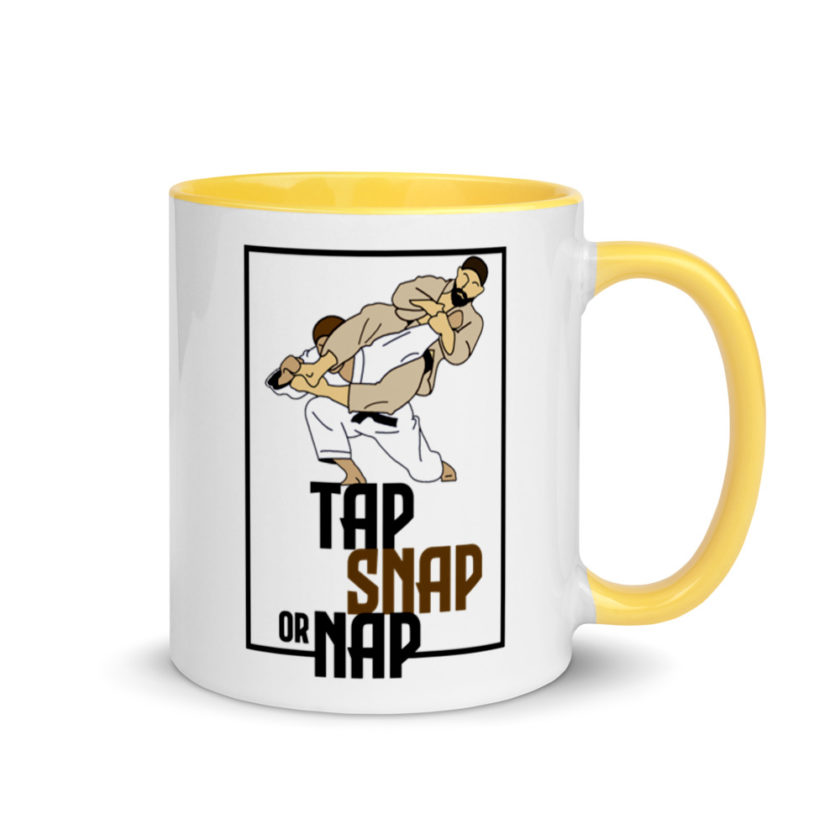 Tap, Snap or Nap - Jiu Jitsu  Mug with Color Inside - Image 16