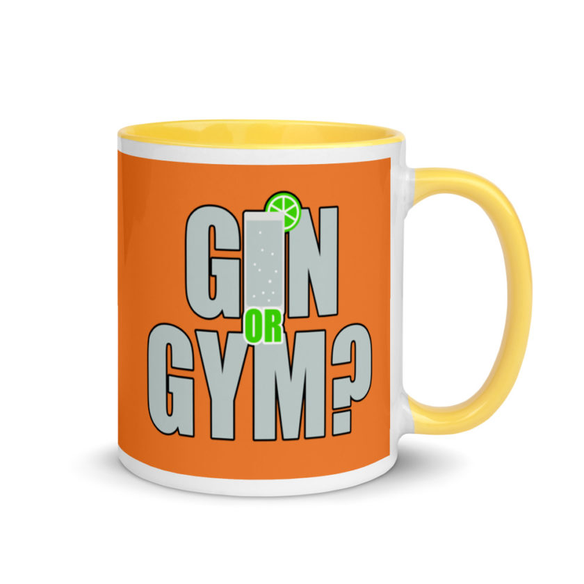 Gin or Gym? Mug with Color Inside - Image 16