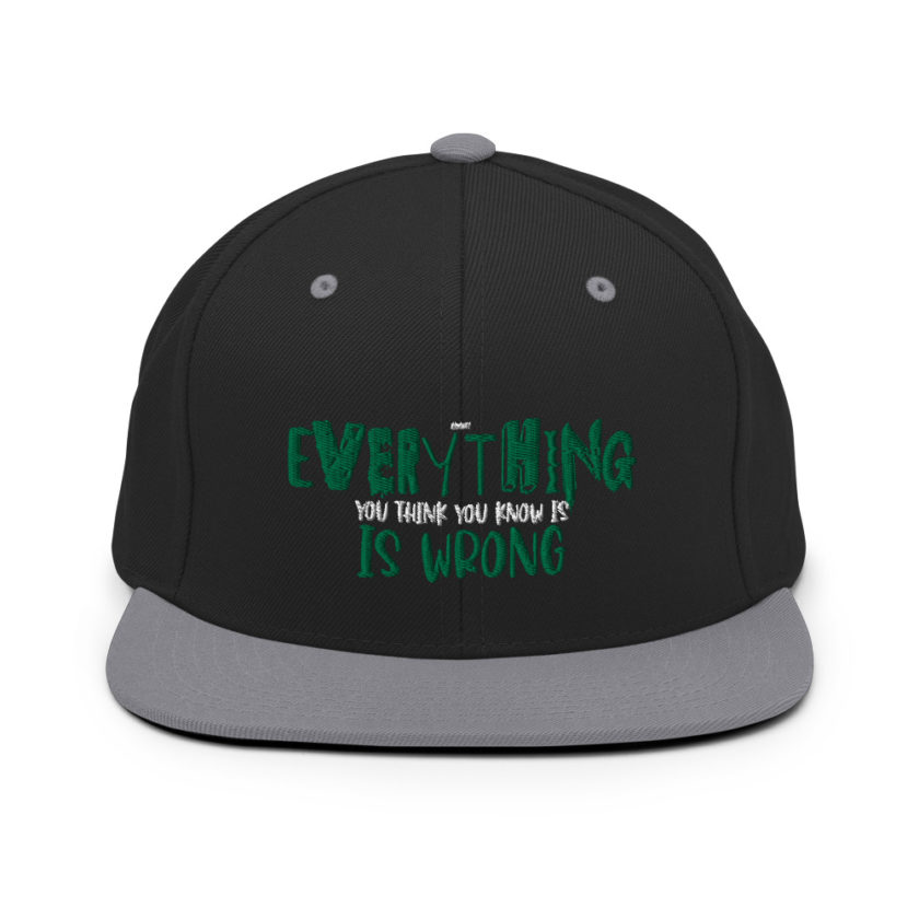 Almost everything you think you know is is wrong Snapback Hat - Image 6