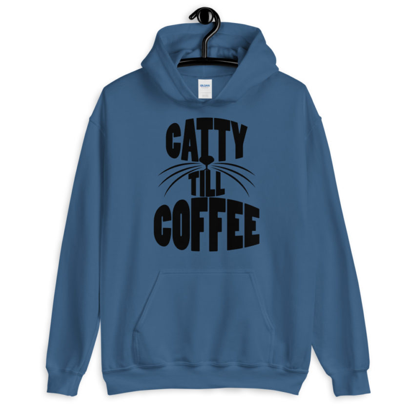 Catty till coffee Unisex Hoodie - Image 3