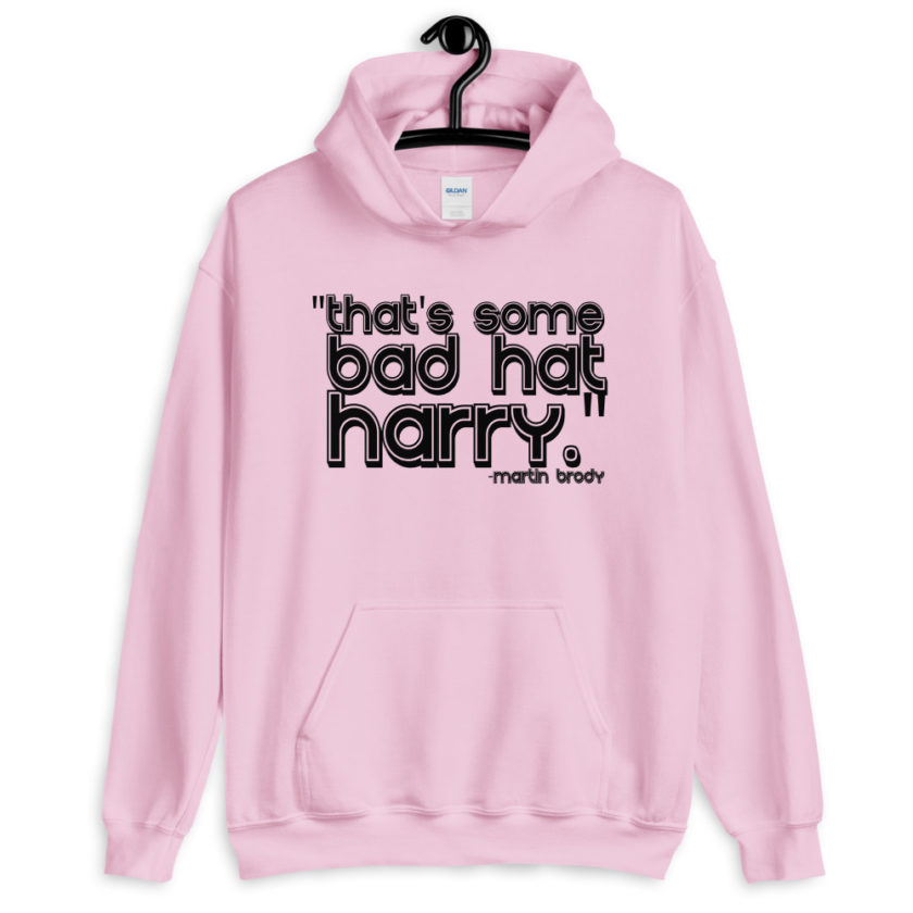That's some bad hat Harry.	Jaws Unisex Hoodie - Image 4