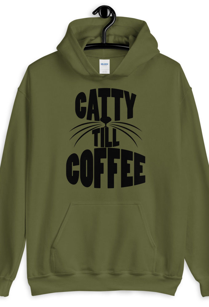 Catty till coffee Unisex Hoodie
