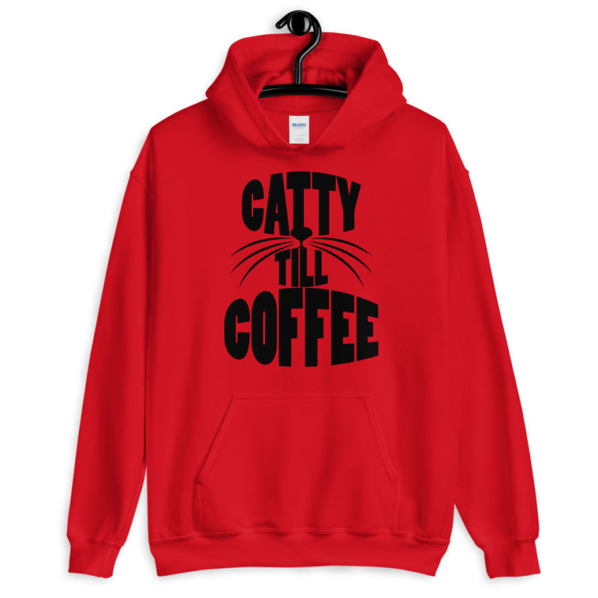 Catty till coffee Unisex Hoodie - Image 2