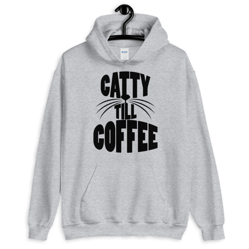 Catty till coffee Unisex Hoodie - Image 5
