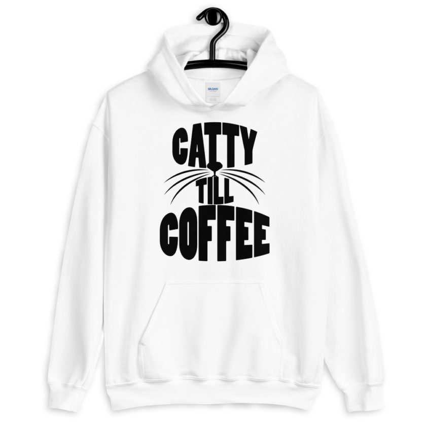 Catty till coffee Unisex Hoodie - Image 8