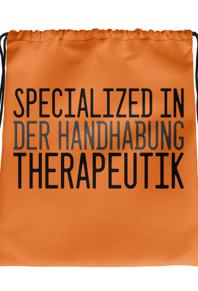 Specialized in Der Handabung Therapeutik	The Road to Wellville Drawstring bag