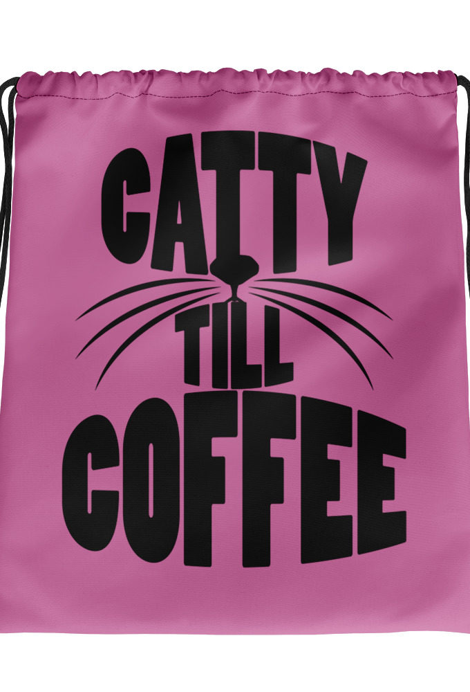 Catty till coffee  Drawstring bag