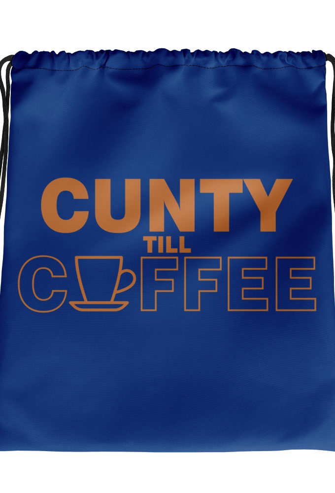 Cunty till coffee Drawstring bag