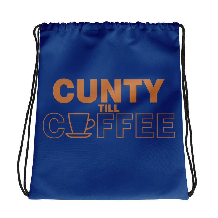 Cunty till coffee Drawstring bag