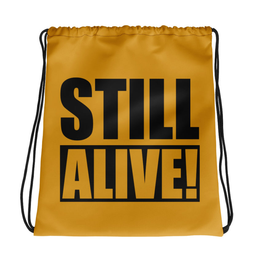 Still Alive! Grandma The Croods Drawstring bag