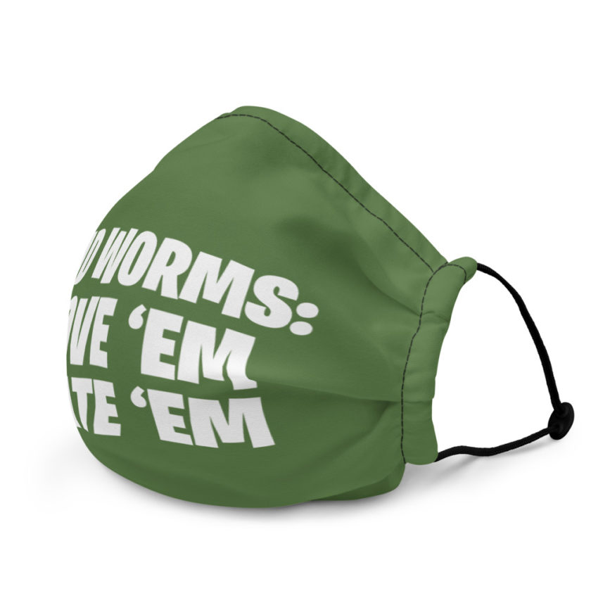 Sand Worms: Love Em Hate em Premium face mask - Image 3