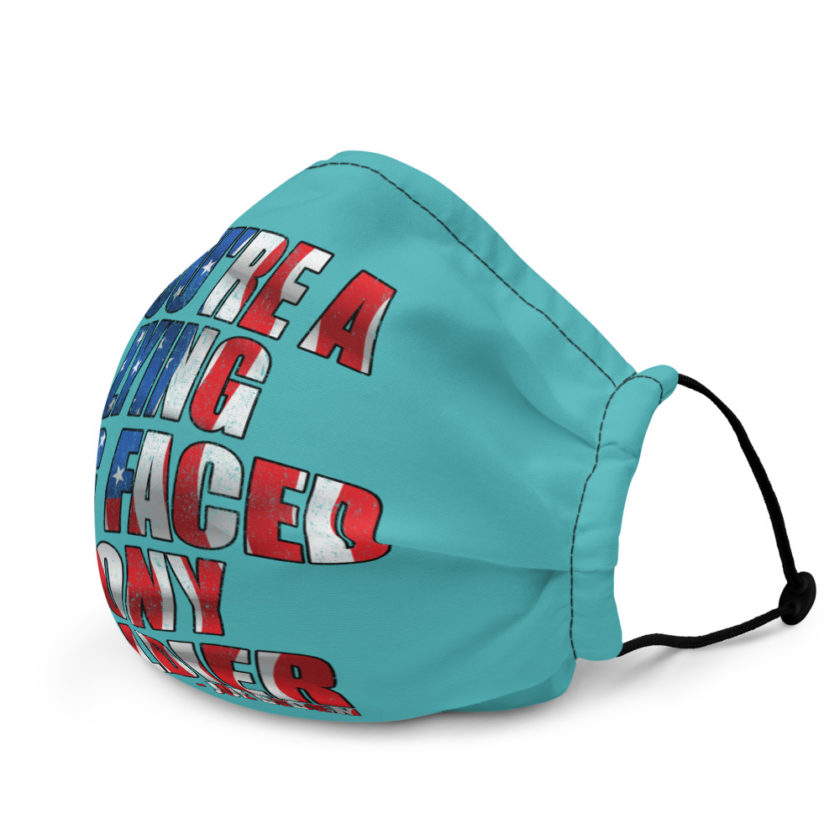 You're a lying, dog faced pony soldier. Joe Biden Premium face mask - Image 3