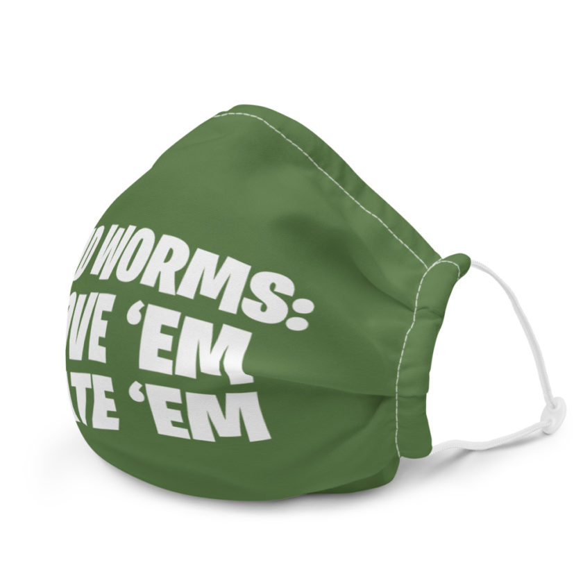 Sand Worms: Love Em Hate em Premium face mask - Image 6