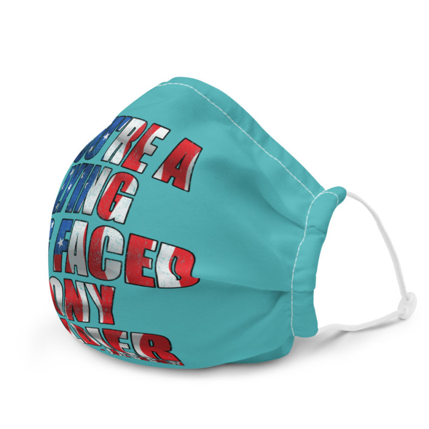 You're a lying, dog faced pony soldier. Joe Biden Premium face mask - Image 6