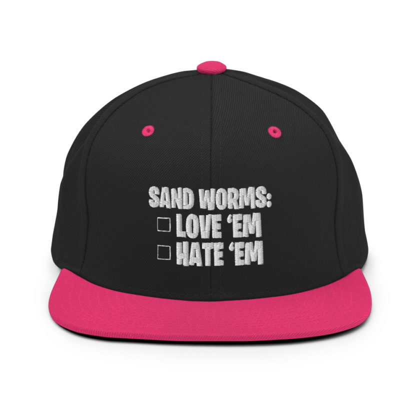 Sand Worms: Love Em Hate em Snapback Hat - Image 5