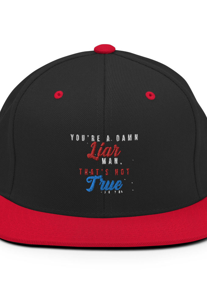 You're a damn liar man, that's not true. Snapback Hat