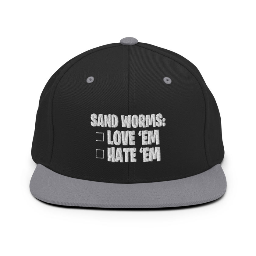 Sand Worms: Love Em Hate em Snapback Hat - Image 7