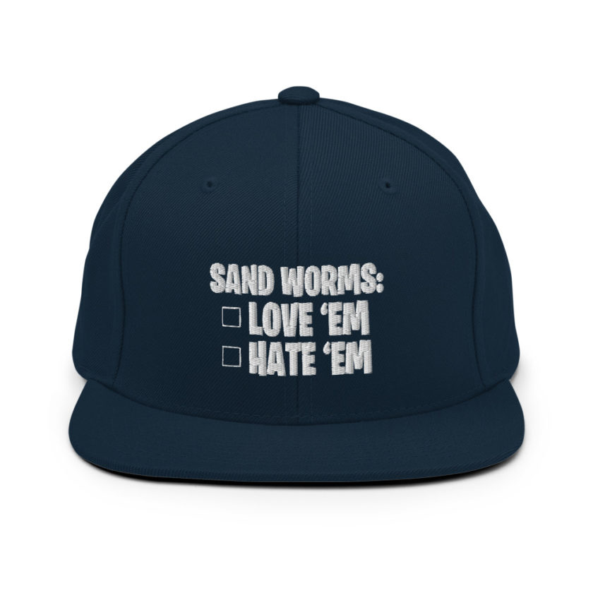 Sand Worms: Love Em Hate em Snapback Hat - Image 2