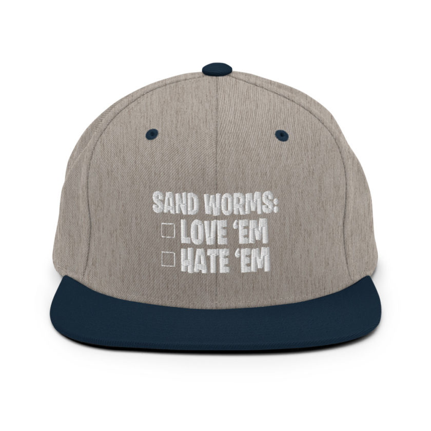 Sand Worms: Love Em Hate em Snapback Hat - Image 17